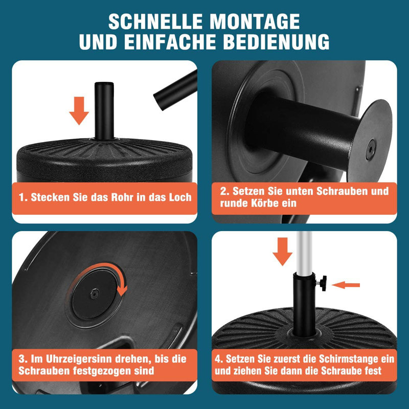 Eloisee 2.18kg Free Standing Umbrella Base
