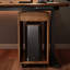 Bureau debout rectangulaire en bois massif noyer-2020418746