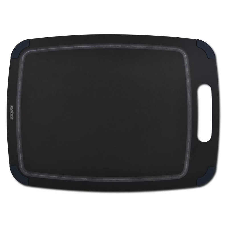 Zyliss Wooden Fibre Cutting Board Medium - Black, 43cm L x 32cm W