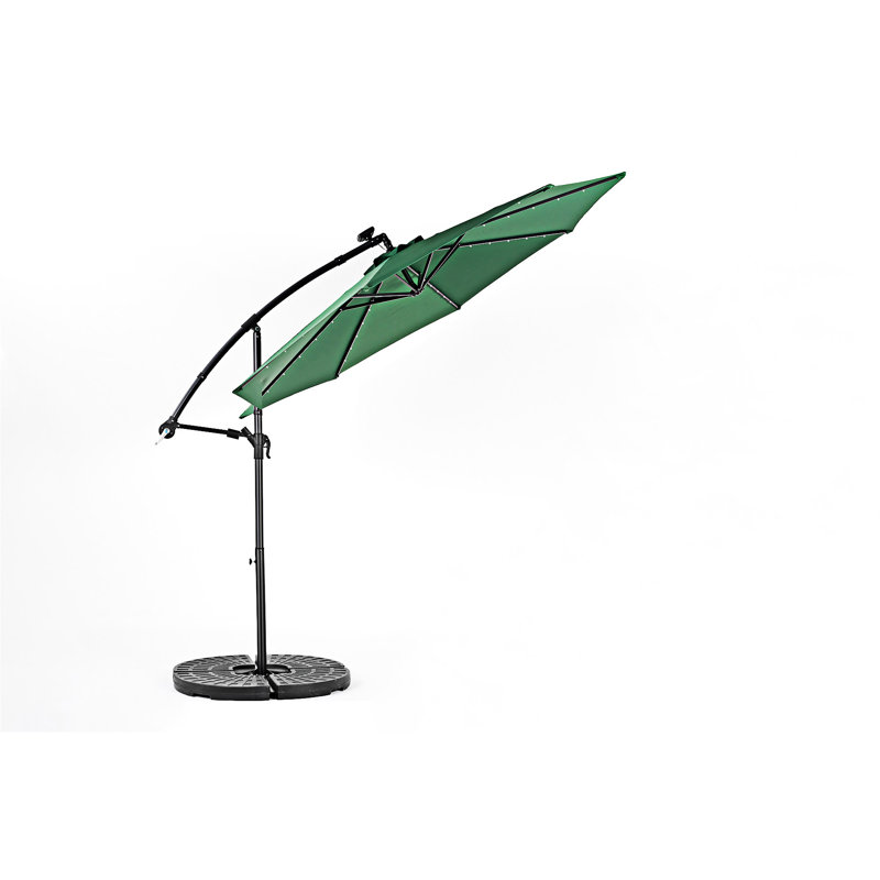 Parasol solaire solaire à DEL, Vert foncé