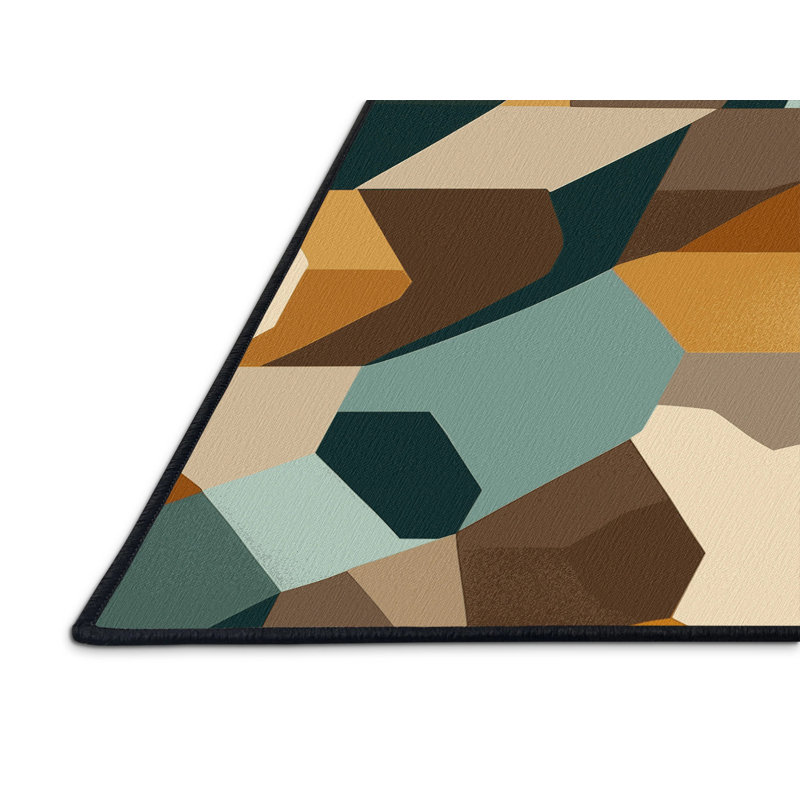 Cubic Plateaus Rug, Rectangle 8' x 10'