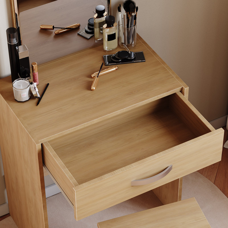 Muskoka Dressing Table with Mirror, Pine