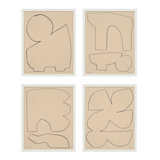 Outlines 1-4, Set Of 4 By Michael Kempen - Framed Wall Art