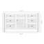Meuble-lavabo d'appalaches Fireside Lodge - 5 pieds - Plateau en stratifié à rebords en bois de grange - Lavabo gauche-136883573-136883561-143524634