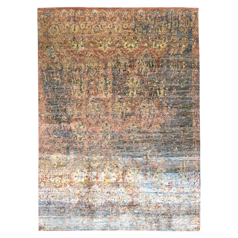 Tapis rectangulaire noué à la main