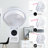 Simple Deluxe 7 Inch Wall Mount Fan, 3 Speeds & 3 Modes, 15 Hours Timer, 60° Oscillating Circulating Fan, With Remote Control, Air Circulation Fan For Indoor Use, White