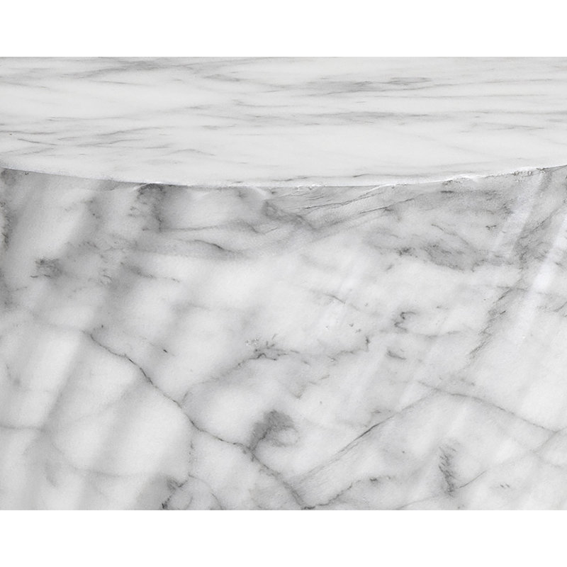 Anshveer End Table, White