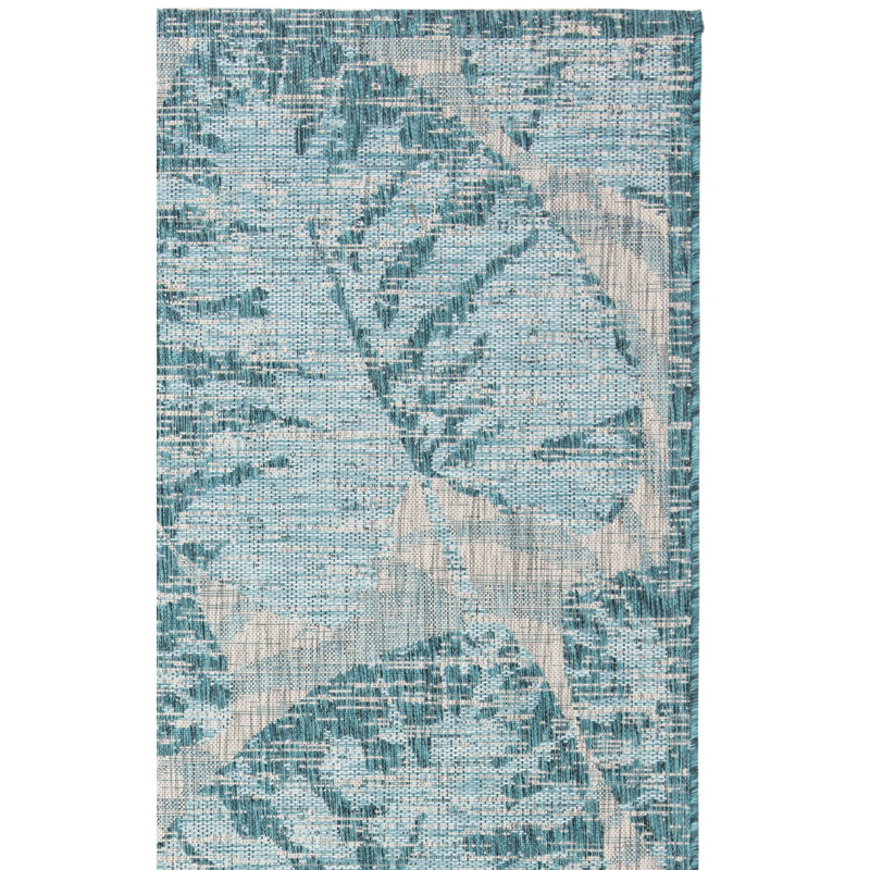 Shani Performance Floral Indoor/Outdoor Area Rug, Square 6'7"