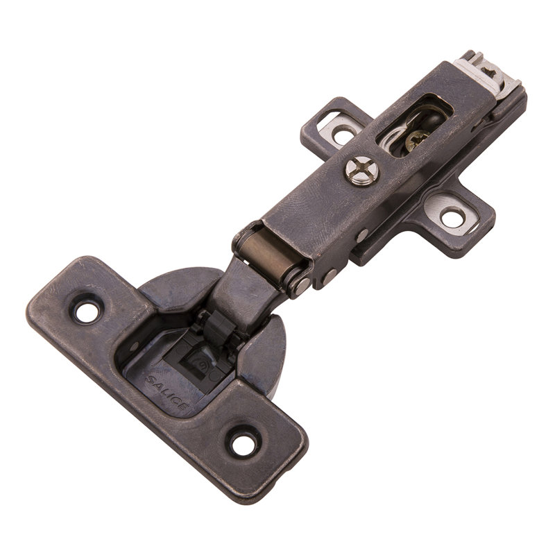 Concealed Soft Close Hinges Full overlay Frameless Soft Close - Titanium - Cabinet Door Hinges (Set of 2)