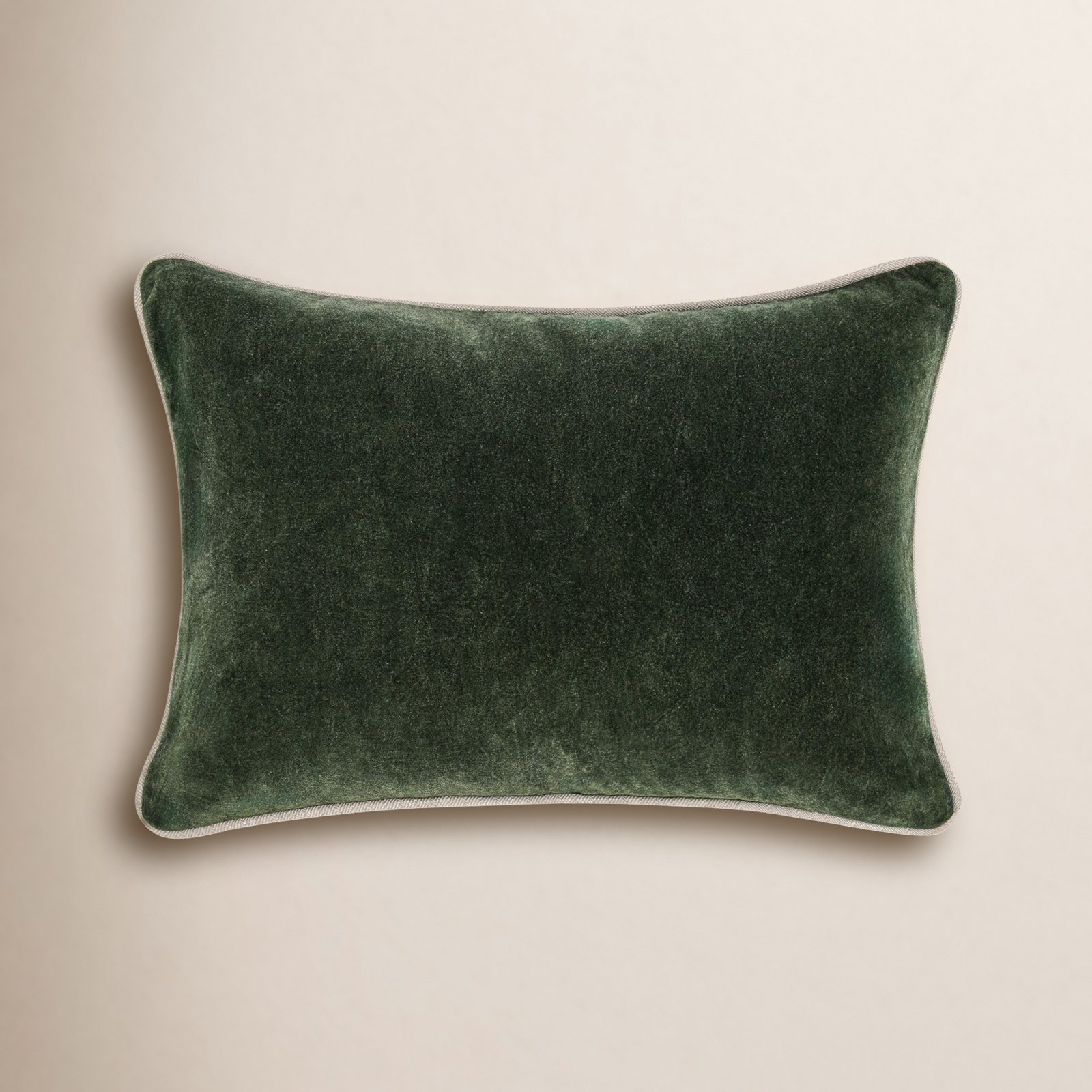 Goodall Throw Pillow, Rectangle 14"H x 20"W, Forest Green