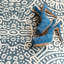 Tapis en laine crocheté à la main Temple Ink-22693577