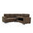 Pull-Out Sofa Bed Sectional With Cup Holders-1608898812