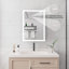Armoire à pharmacie de salle de bain avec lumières, armoire à pharmacie DEL 28 po x 20 po avec miroir, armoire à pharmacie lumineuse avec désembueur, gradateur, horloge numérique et affichage de la température, montage en surface