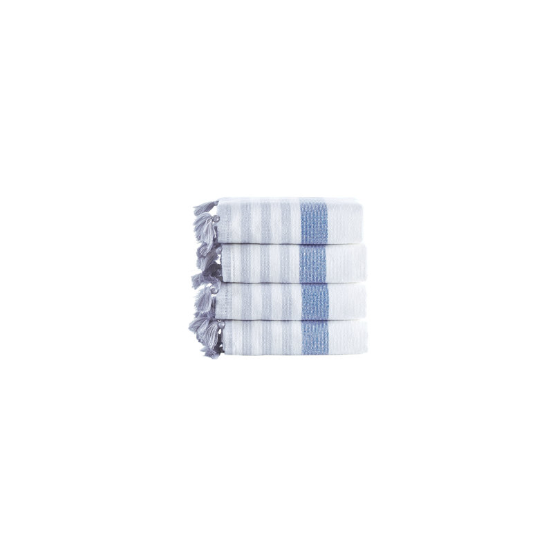 Turkish Cotton Lightweight Washcloth, Blue