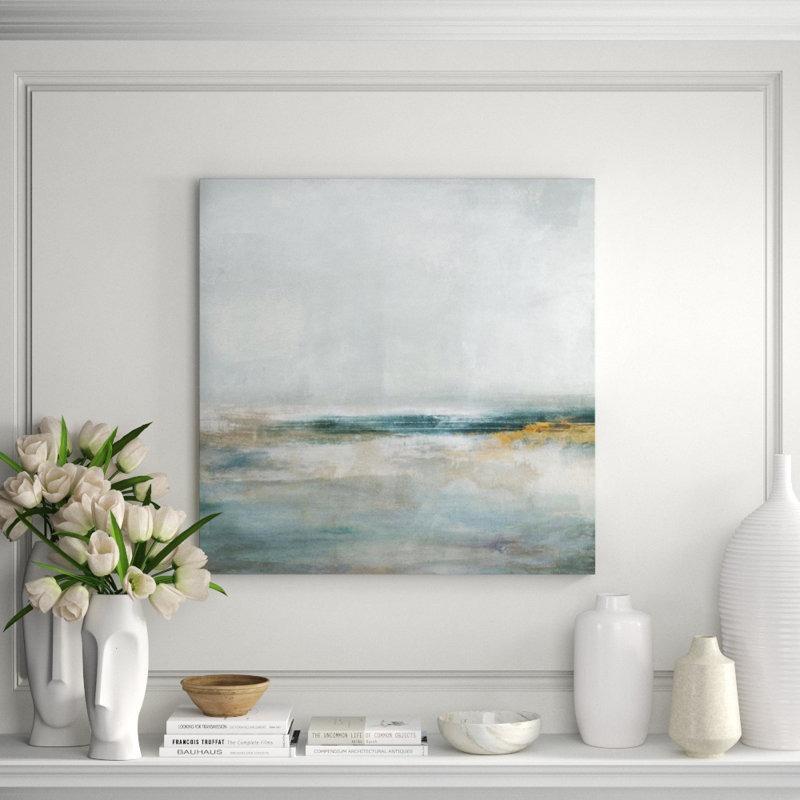 Aquatic Plains Print by James McAllen, Knife Gel, 54" H x 54" W