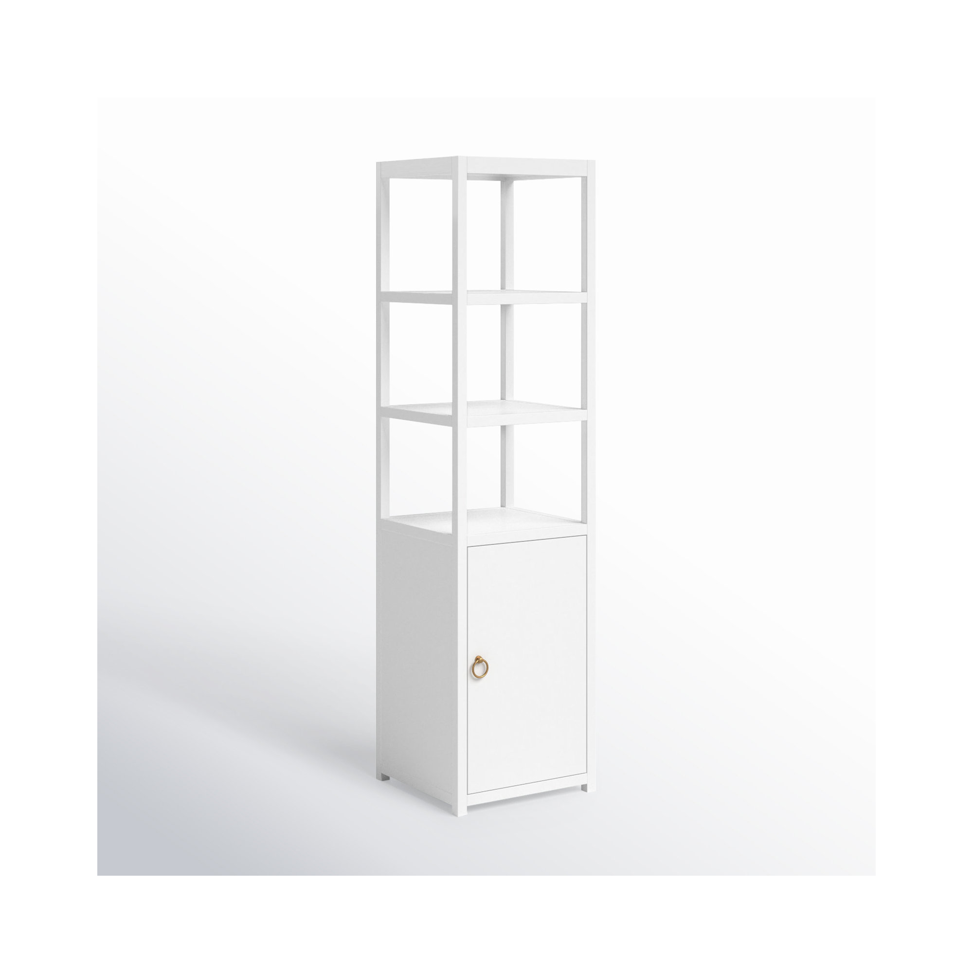 Elin 70" H x 18" W Etagere Bookcase, White