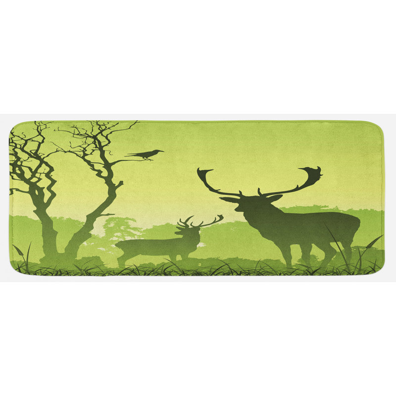 Tapis de cuisine antlers