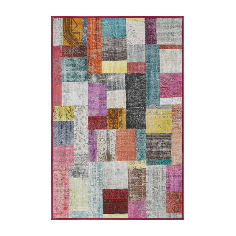 Patchwork Indoor Rug, Rectangle 5' x 7'
