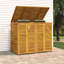 Bacilio Wooden Double Bin Store