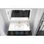 Base de meuble-lavabo mural simple 48 po avec portes en verre Swaneus