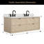 Meuble-lavabo flottant en chêne naturel 60 po-219076260