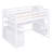 White Full Size Loft Bed With Desk, Shelves & Storage Upgrades --73099187-73099190