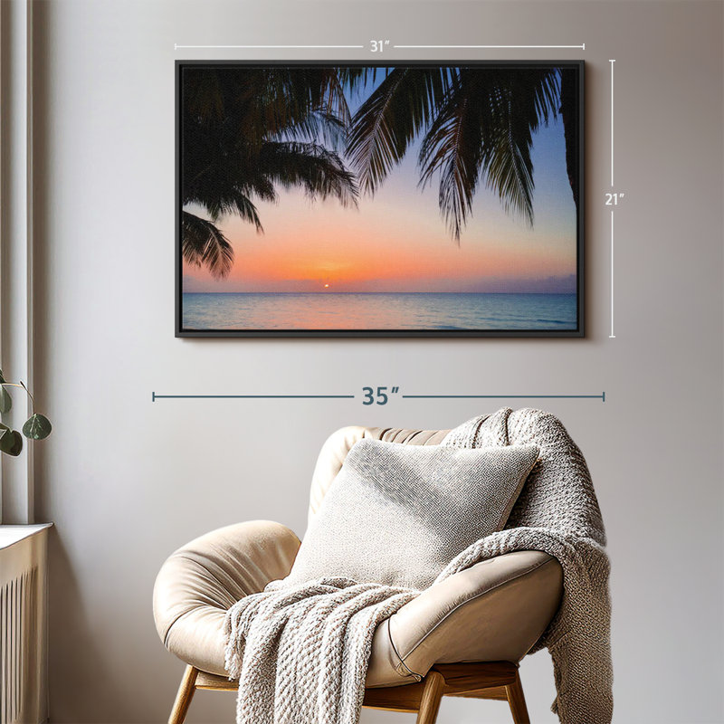 Impression sur toile Cayo Beach Sunset, H 21 po x l 31 po