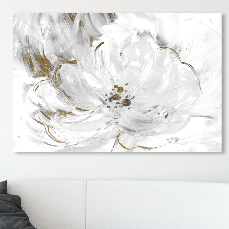 « camelia matin », peinture sur toile, H 36 po x l 54 po, Toile tendue