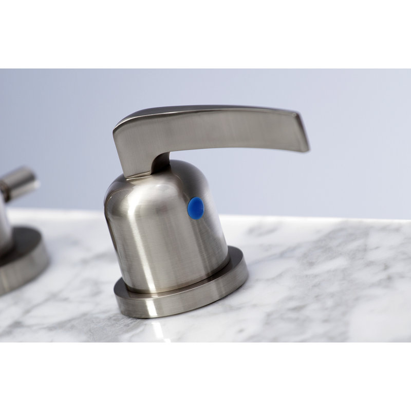Centurion Widespread Bathroom Faucet with Drain Assembly, Brushed Nickel