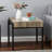 20'' Rustic Oak Grain End Table, Modern Industrial Side Table