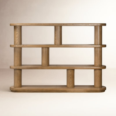 Casimir Wide Geometric Bookcase