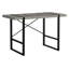 Bureau d'ordinateur portable / de travail contemporain 48 po - Plateau en stratifié gris, structure en métal noir | Idée cadeau-1327268249