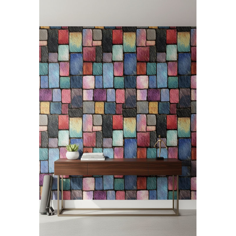 Brick Wall Mural Modern Abstract Wall Decor