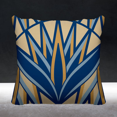 Bloom Tribal Outdoor Square Pillow Cover & Insert