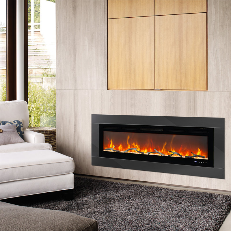 Wrought Studio 50 " W Black Electric Stove