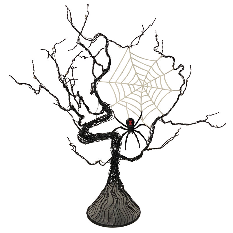 Arbre d'Halloween avec araignée
