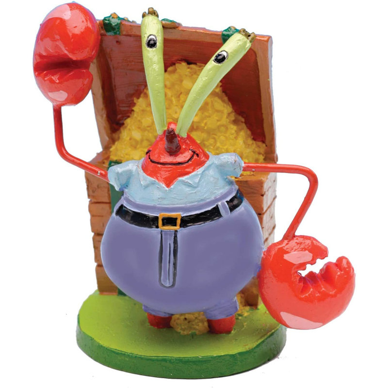 Mini ensemble d'ornement pour aquarium SpongeBob 7 pièces