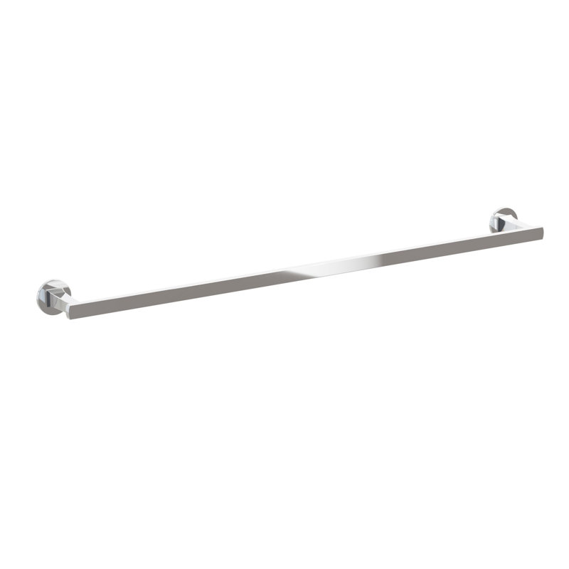 Porte-serviettes Emtek, Chrome poli, H 1,625 po x L 31,34 po x P 3,125 po