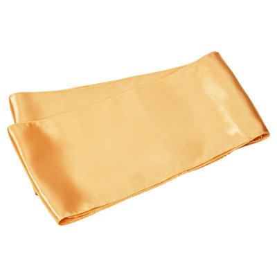 Satin Chair Sashes Bows 7 x 108 inch 50 Pack Golden Ribbon Tie Back for Wedding Banquet Party Baby Shower Decoration