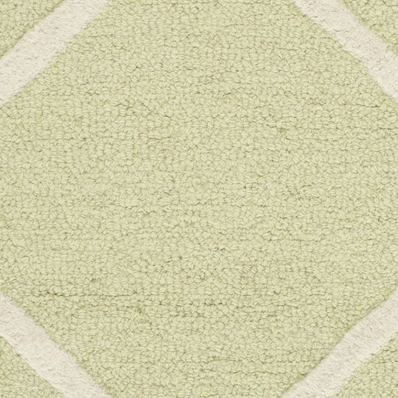 Sanyla Hand Tufted Wool Geometric Rug, Square 6'