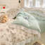 Ensemble de housse de couette en coton multicolore à volants-109792750-109792772