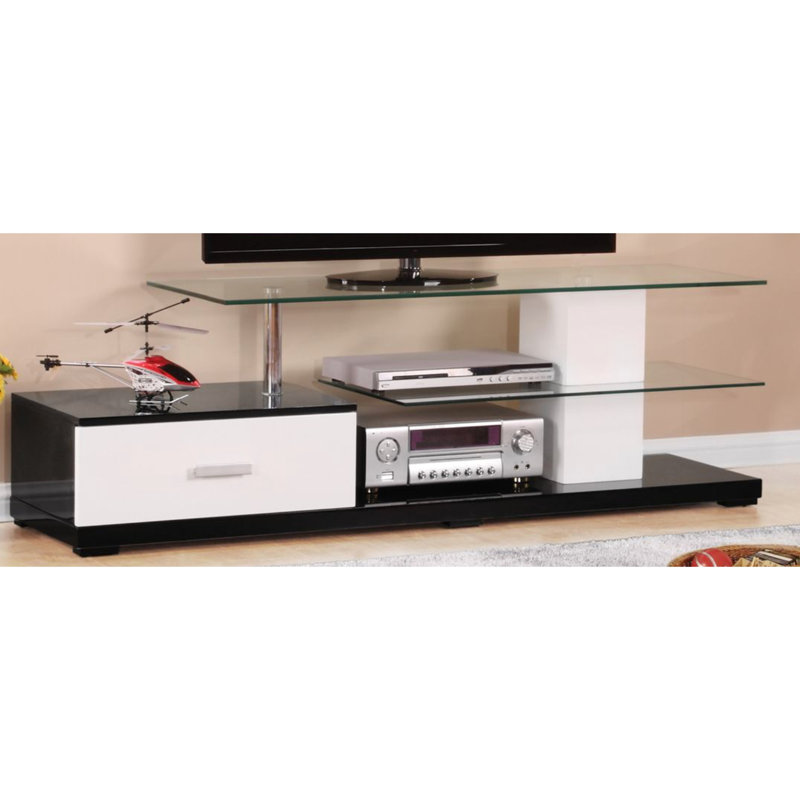 Meuble télé blanc et noir