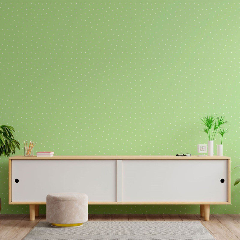 Rouleau de papier peint adhésif Aymelia, L 126 po x l 24 po, Vert