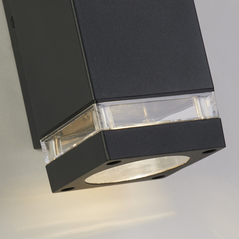 Rithvin 23.5cm H Outdoor Sconce, Grey