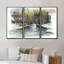 «River In Woods Watercolor», peinture sur toile 3 pièces-731643752-731643756
