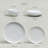 over&back Coupe 16-Piece Glossy White Hand-Finished Porcelain Dinnerware Set