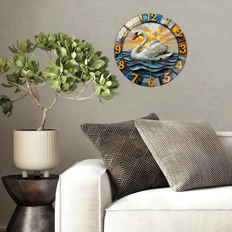 Horloge murale élégante 12 po