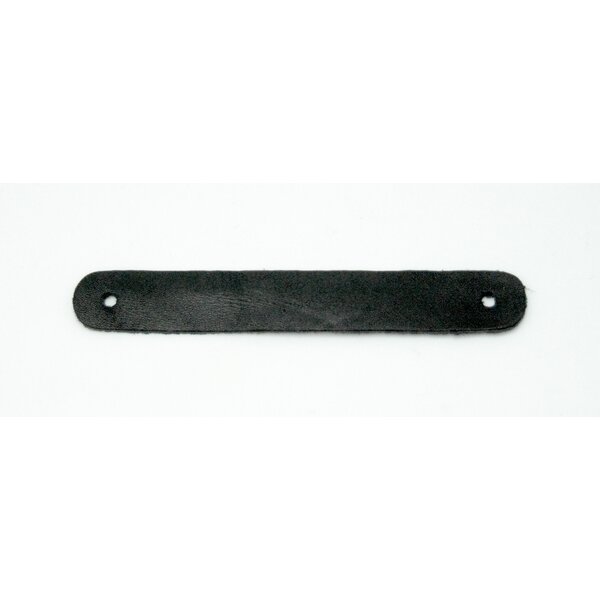 Black leather strap shelf Support brackets Wall hanging straps