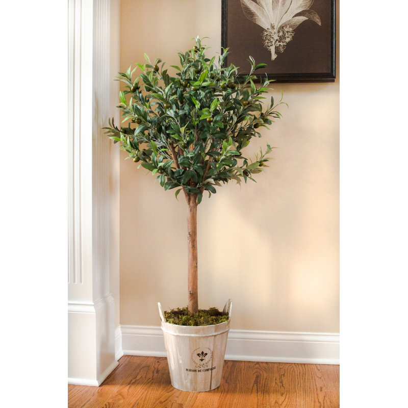 Olive artificielle 43,5 po en pot