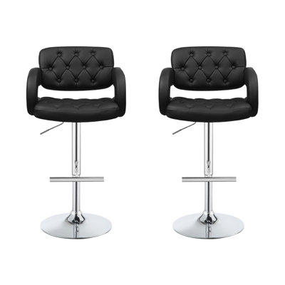 Tabourets de bar rembourrés (ensemble de 2)